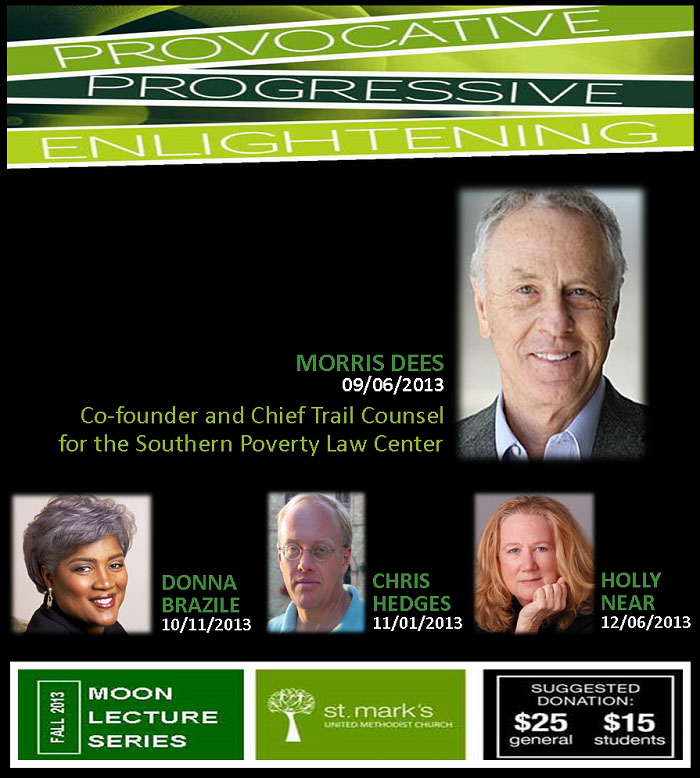 Fall 2013 Moon Lecture Series - Morris Dees