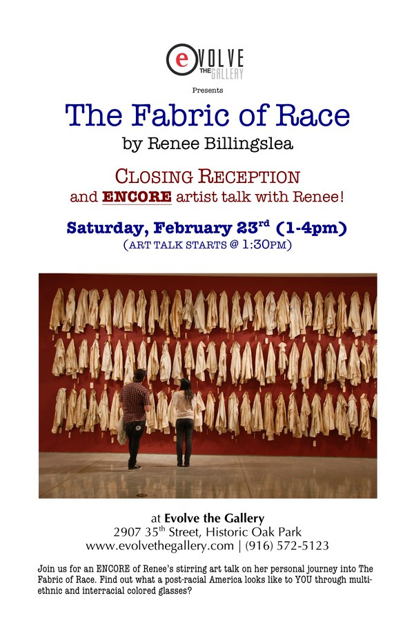 Closing Reception - "Fabric Of Race" art exhibit at Evolve The Gallery