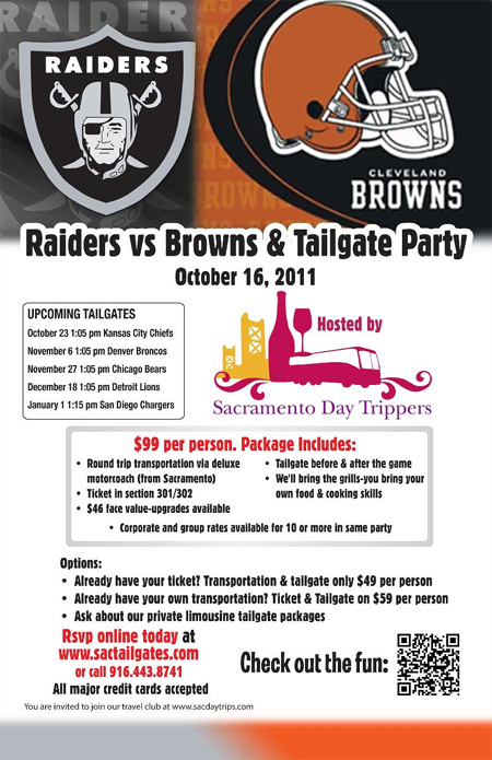 Raiders vs. Brown & Tailgate Party