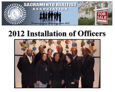 Sacramento Realtist Association's 2012 Installation of Officers