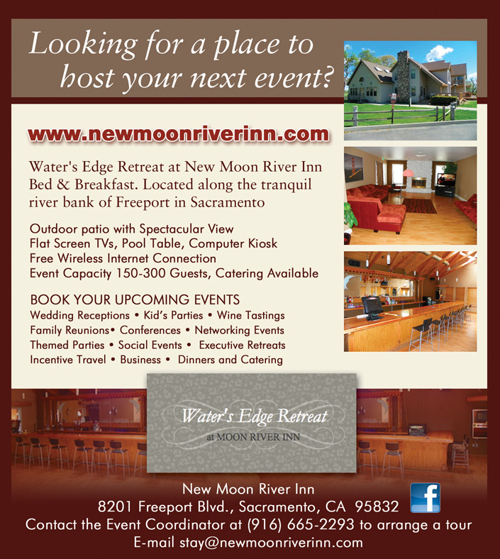 Book your EVENTS at New Moon River Inn
