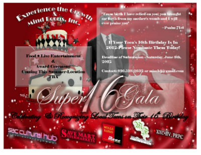 Nominate Your Teen for Super 16 Gala 2012