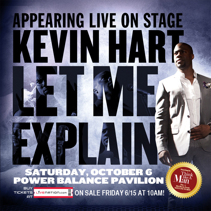 Kevin Hart performing live at Power Balance Pavilion