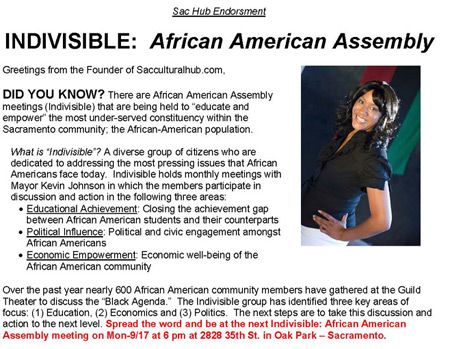 Indivisible: African American Assembly Meeting