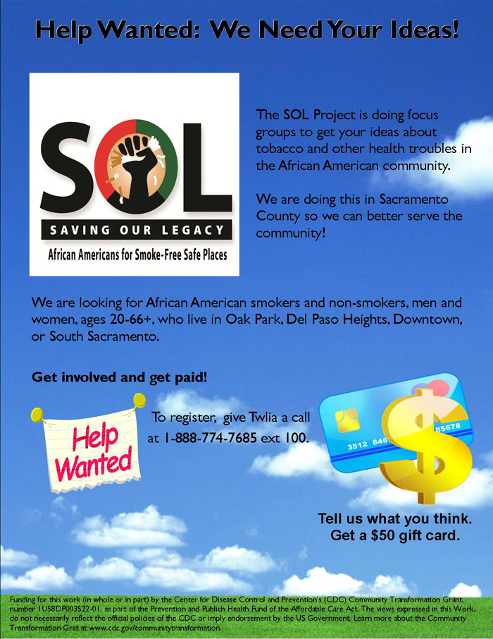 The Sol Project - Help Wanted - Get paid for what you think