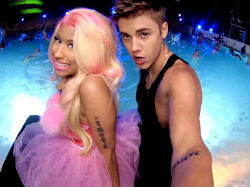 Minaj, Bieber Break Music Video Record