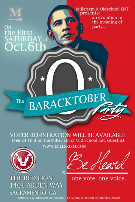 Voter Registration at Millerizm's Baracktober Party Celebration