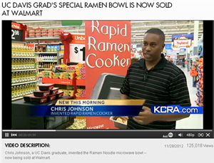 UC Davis Grad’s invention of Rapid Ramen Bowl now sold at Walmart
