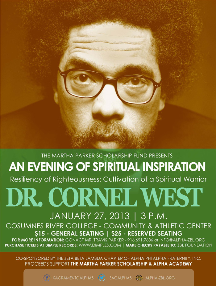 Dr. Cornel West in Sacramento