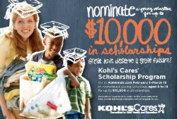 Kohl’s Offers $10,000 in Scholarships