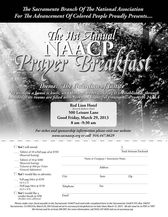 31st Annual NCAAP Prayer Breakfast