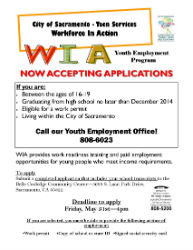 City of Sacramento Recruiting Teens for Youth Employment Program
