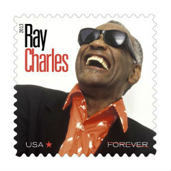 Postal Service Inducts Ray Charles into Music Icons Stamp Series
