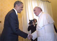 Obama, Pope Francis meet for first time