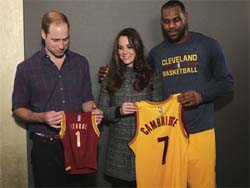 LeBron James learns royal protocol: Don’t touch them