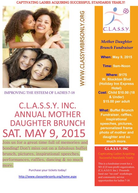 CLASSY INC Annual Mother Daughter Brunch