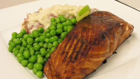 Salmon Fillets with a Lime Balsamic Marinade