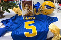 funeral services for slain Grant High School football player - cornerback, Jaulon "JJ" Clavo