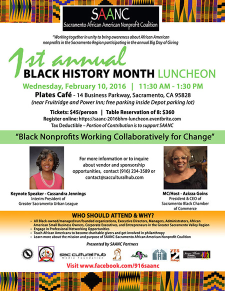 SAANC's 1st Annual Black History Month Luncheon