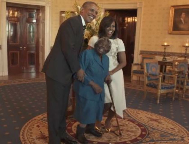106-Year-Old Virginia McLaurin Meets Obama, Dances With Joy