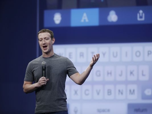 Mark Zuckerberg talks about the Messenger app during last year's Facebook F8 Developer Conference in San Francisco.(Photo: Eric Risberg, AP)