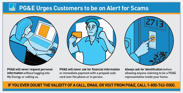PG&E Warns Customers of Increased Scams During Tax and Election Season