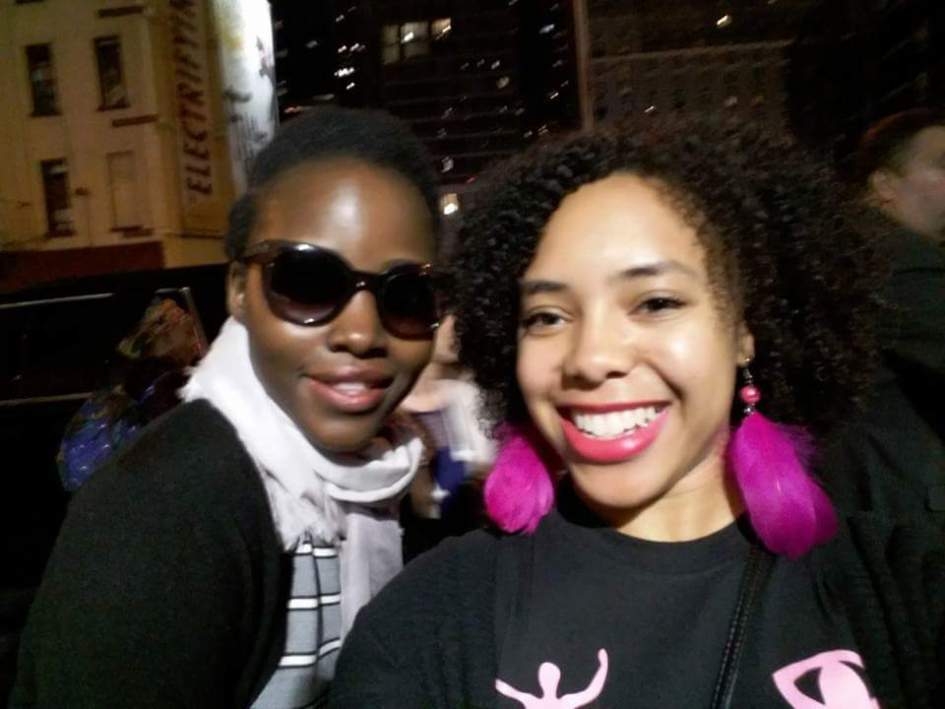 Amber Vernon and Lupita Nyong’o, star of the Broadway show Eclipsed. (Photo: Sister 2 Sistah)