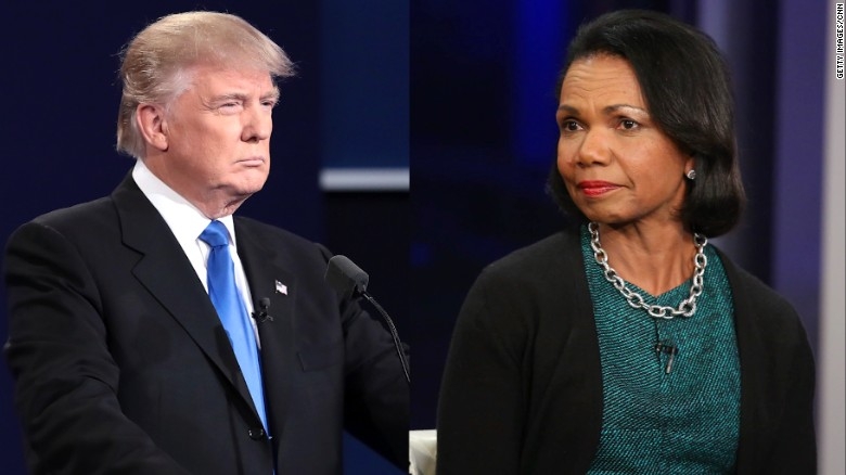 Trump meets with Condoleezza Rice