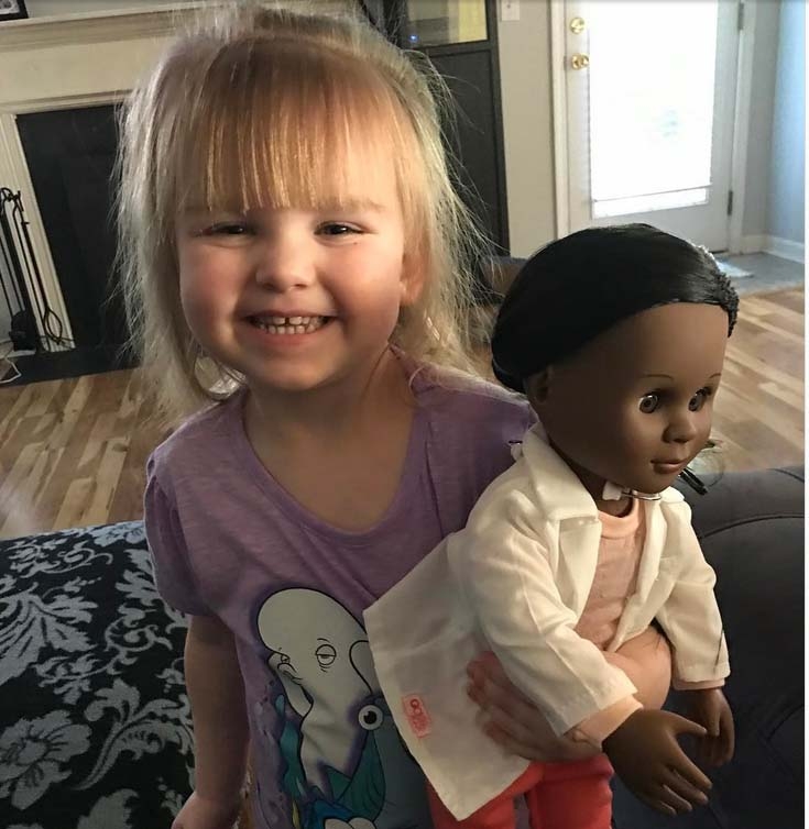 Cashier tells girl, ‘we have lots of other dolls that look more like you.’ Her response is priceless