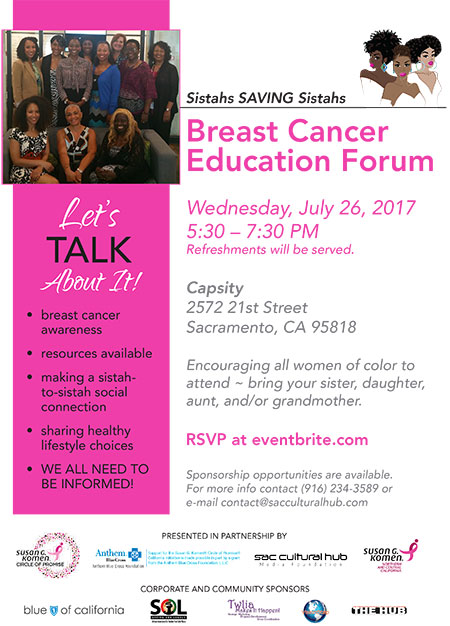 Sistahs SAVING Sistahs Breast Cancer Education Forums