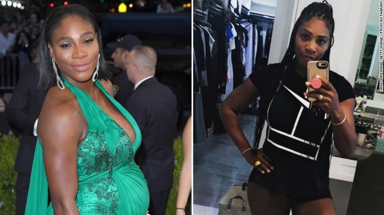 Serena Williams shows off her incredible post-baby body