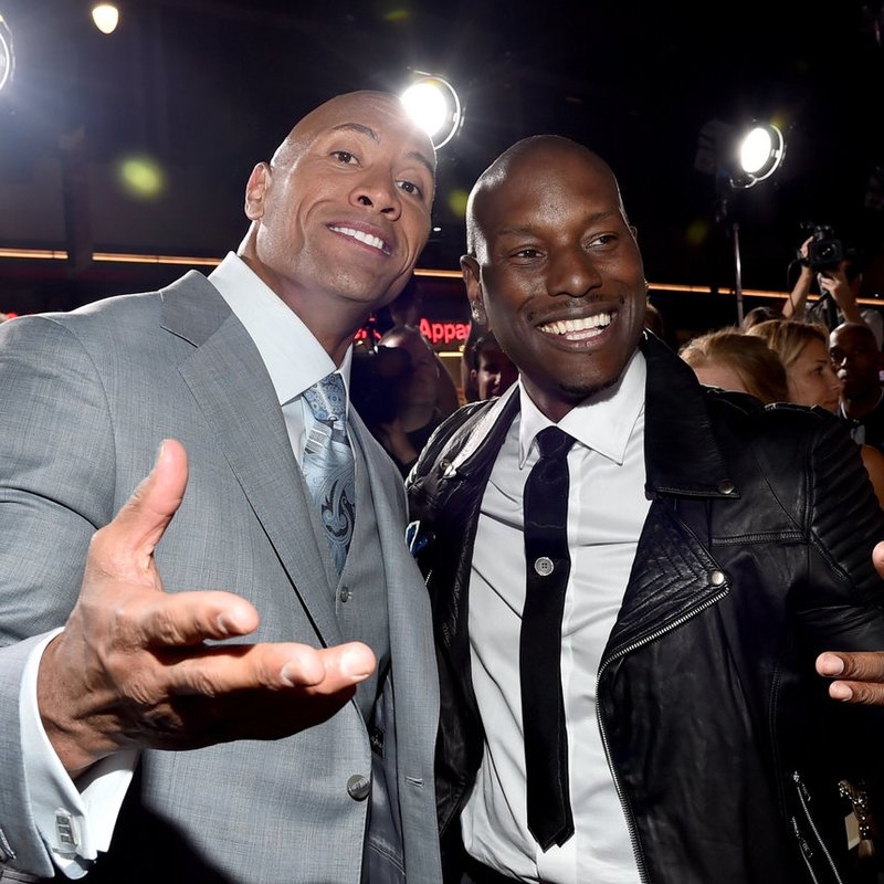 Tyrese & The Rock At 'The Fate of the Furious' Premiere Alberto E. Rodriguez/Getty Images