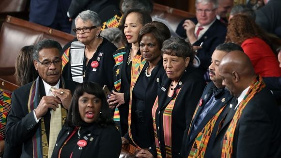 State of the Union: Black lawmakers wear kente cloth to protest Trump’s vulgar comment on Africa