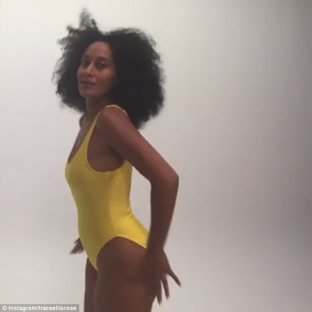 Black-Ish star Tracee Ellis Ross shows off swimsuit body
