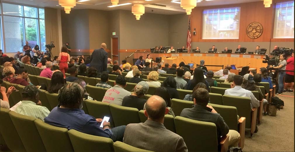 Stephon Clark protesters target DA office. City Council meeting unfolds with relative order