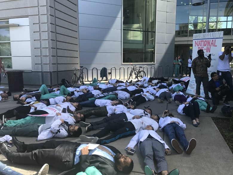 UC Davis medical students hold protest after Stephon Clark shooting