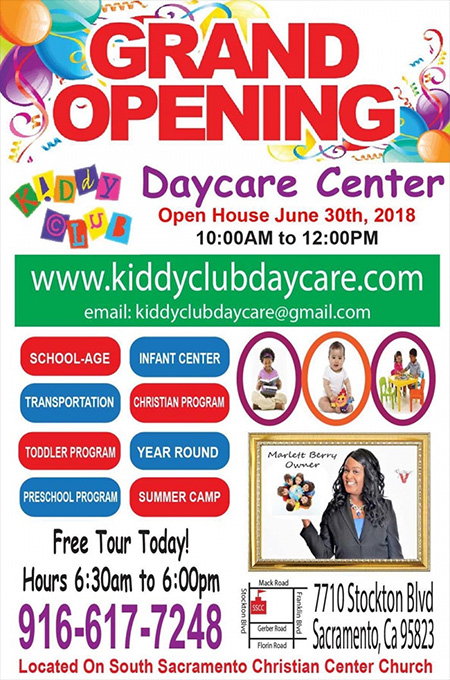 Grand Opening: 2nd location of Kiddie Day Care Club
