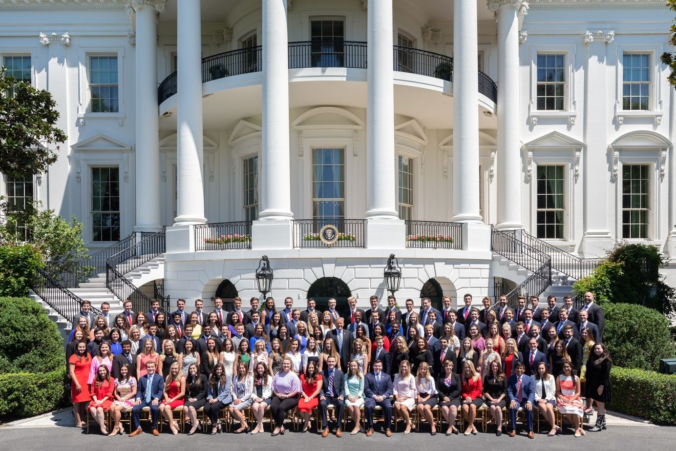 Exclusive: here’s the photo of a very white summer intern class the White House didn’t release