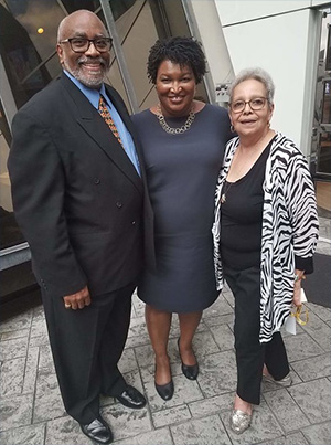 Joanne Williams with Stacey Abrams