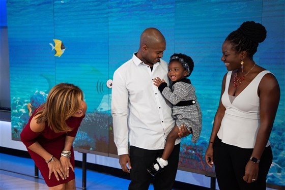 WATCH ‘Baby Shark’ girl who stole our hearts with adorable Alexa request visits TODAY