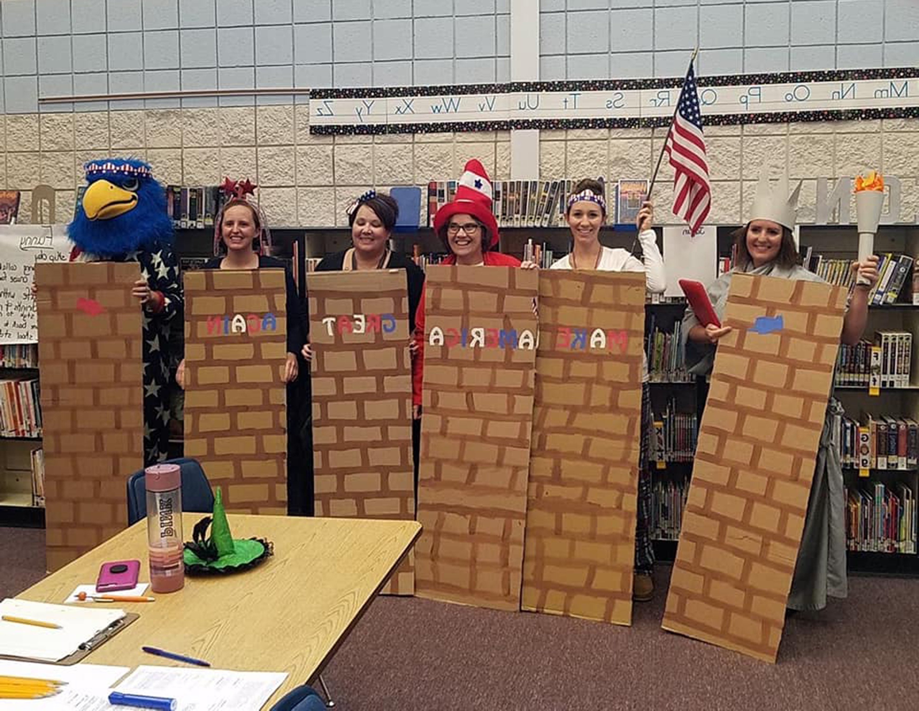 ‘We are better than this:’ Idaho teachers dress up as border wall, Latinos for Halloween