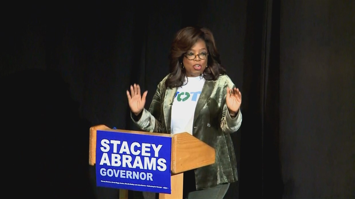 Oprah campaigns for Democrat Abrams in Georgia: ‘I came for myself and I approve this message’