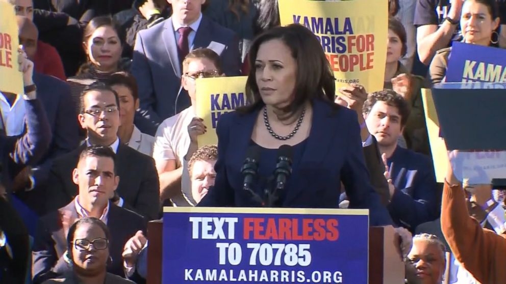 Kamala Harris kicks off 2020 campaign with rally in Oakland