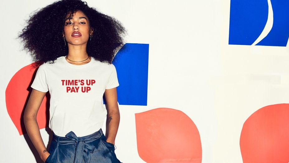 “Time’s Up Pay Up” Shirt Promotes National Equal Pay Day