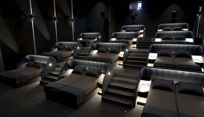New movie theater featuring bedroom cinema experience opens in Switzerland