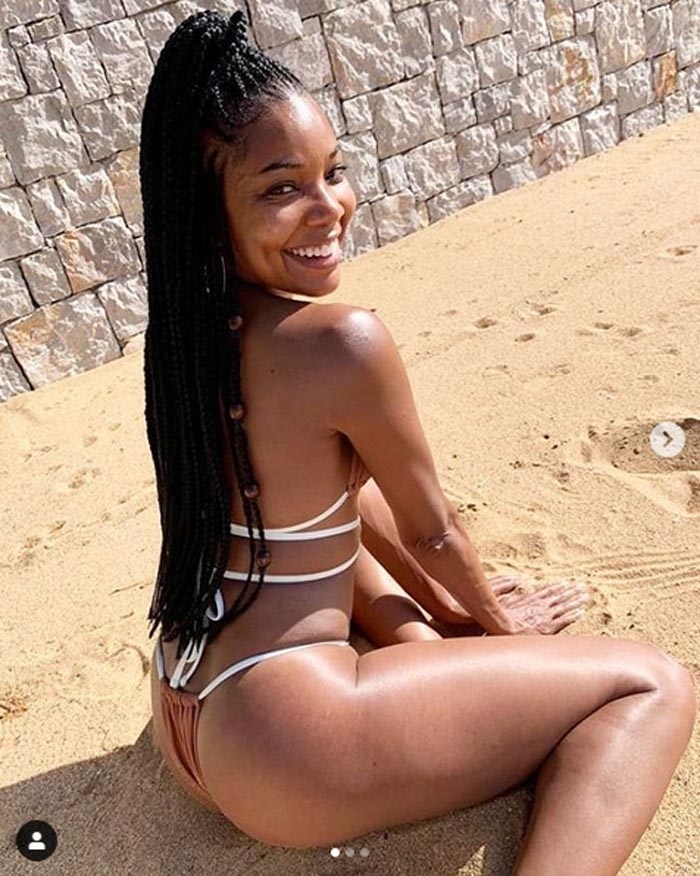 This is ’46’: Gabrielle Union brings the heat in teeny, tiny string bikini