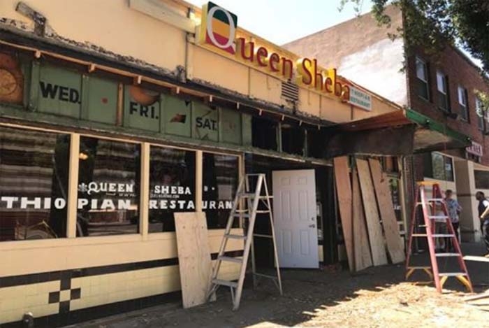 Beloved Queen Sheba restaurant plans to reopen one week after suspicious fire