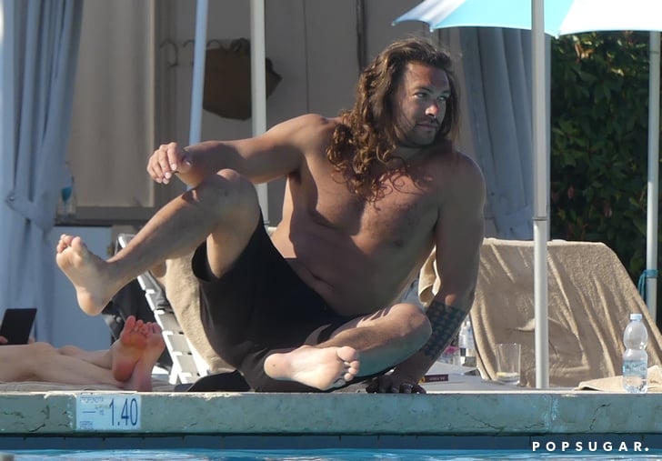 Jason Momoa, His Biceps, and Lisa Bonet Make Quite a Sight by the Pool in Italy