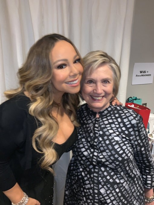 Mariah Carey makes her politics clear, posts photos of ‘President Clinton and her husband’