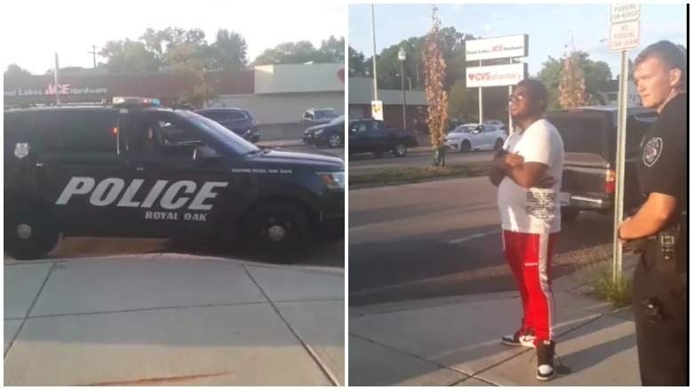 A black man was looking for parking. A white woman felt threatened and called the cops